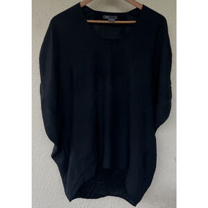 Vince Black Silk Dolman Sleeve Blouse Top Women’s Medium Luxury Classic Capsule
